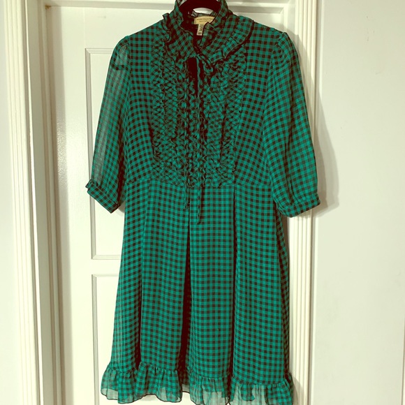 Checkered Ruffle Dress - Picture 1 of 5